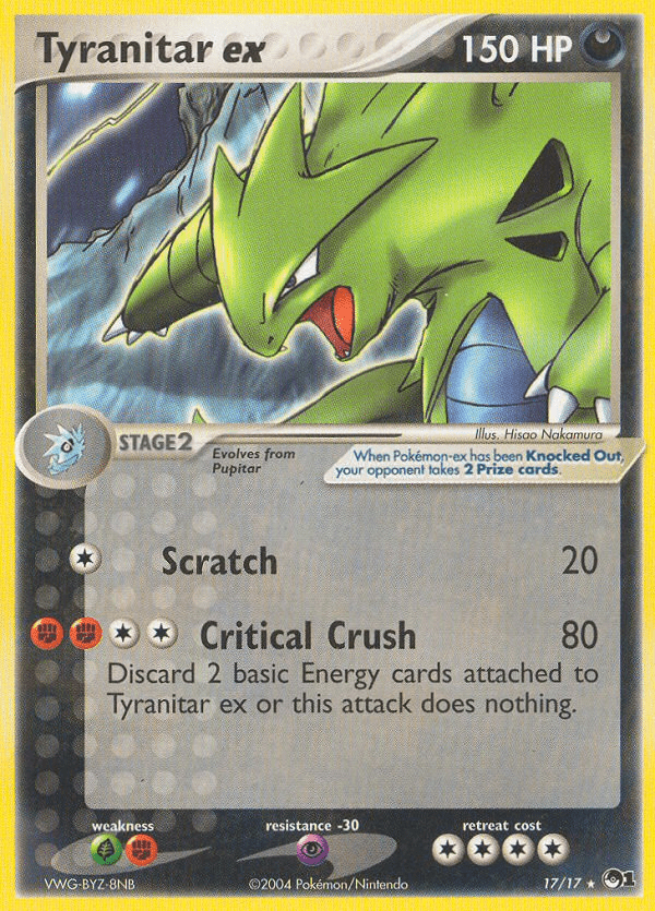 Tyranitar ex (17/17) [POP Series 1] Pokemon Single Pokémon  | Multizone: Comics And Games