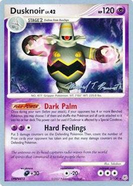 Dusknoir LV.42 (2/130) (Boltevoir - Michael Pramawat) [World Championships 2010] Pokemon Single Pokémon  | Multizone: Comics And Games