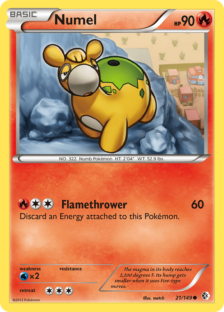 Numel (21/149) [Black & White: Boundaries Crossed] Pokemon Single Pokémon  | Multizone: Comics And Games