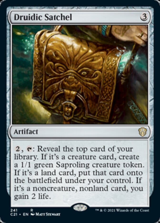 Druidic Satchel [Commander 2021] MTG Single Magic: The Gathering  | Multizone: Comics And Games