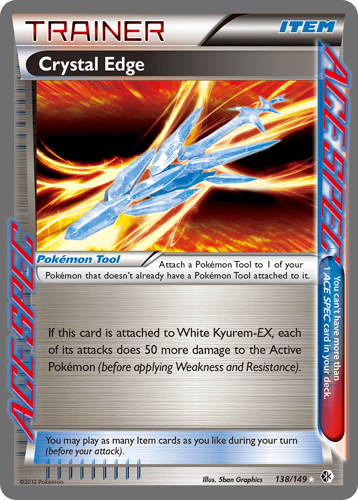 Crystal Edge (138/149) [Black & White: Boundaries Crossed] Pokemon Single Pokémon  | Multizone: Comics And Games