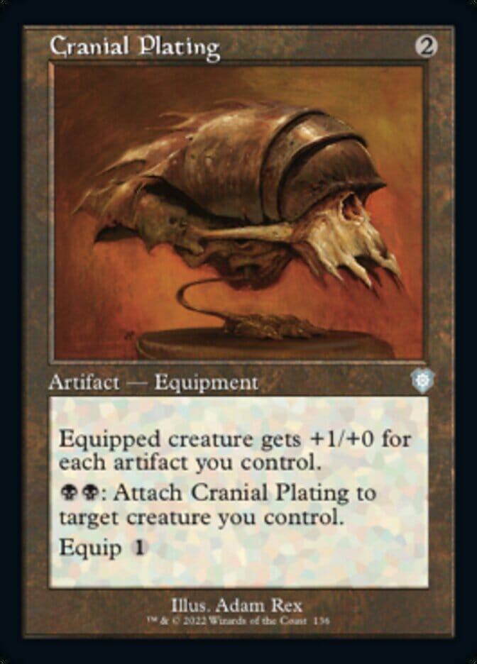 Cranial Plating (Retro) [The Brothers' War Commander] MTG Single Magic: The Gathering  | Multizone: Comics And Games