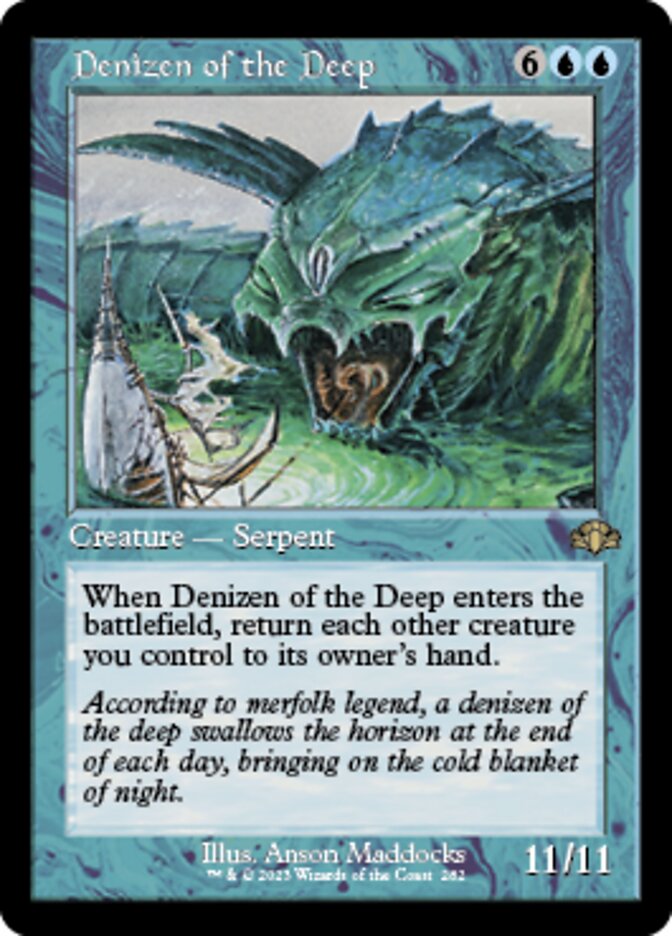 Denizen of the Deep (Retro) [Dominaria Remastered] MTG Single Magic: The Gathering  | Multizone: Comics And Games
