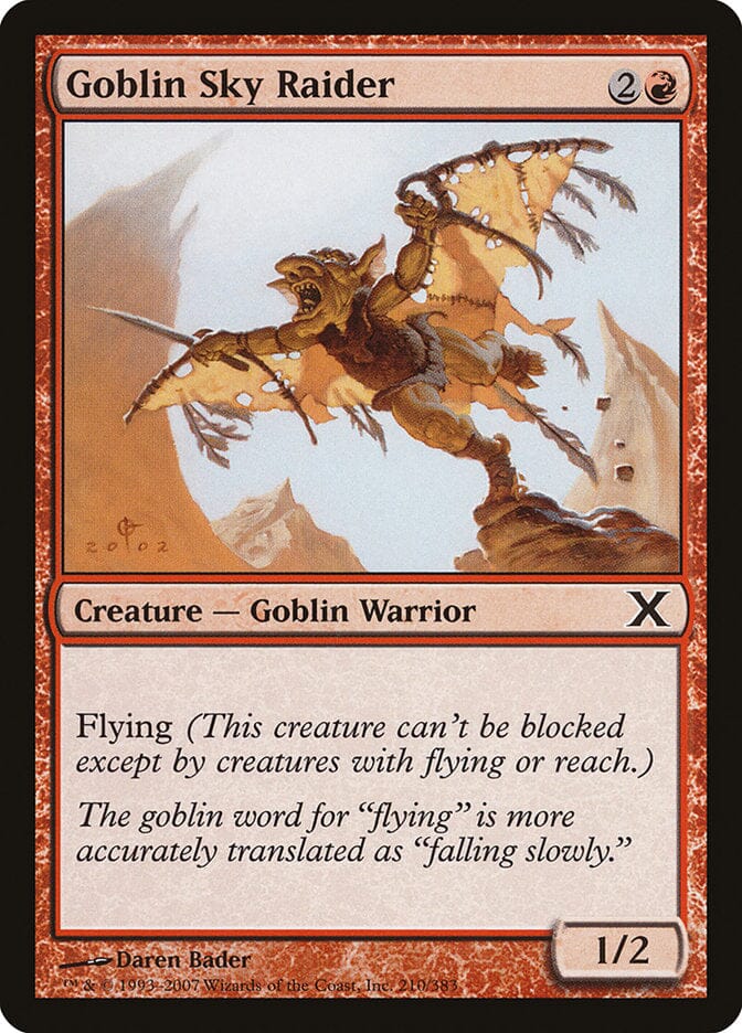 Goblin Sky Raider [Tenth Edition] MTG Single Magic: The Gathering  | Multizone: Comics And Games