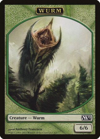 Wurm Token [Magic 2012 Tokens] MTG Single Magic: The Gathering  | Multizone: Comics And Games