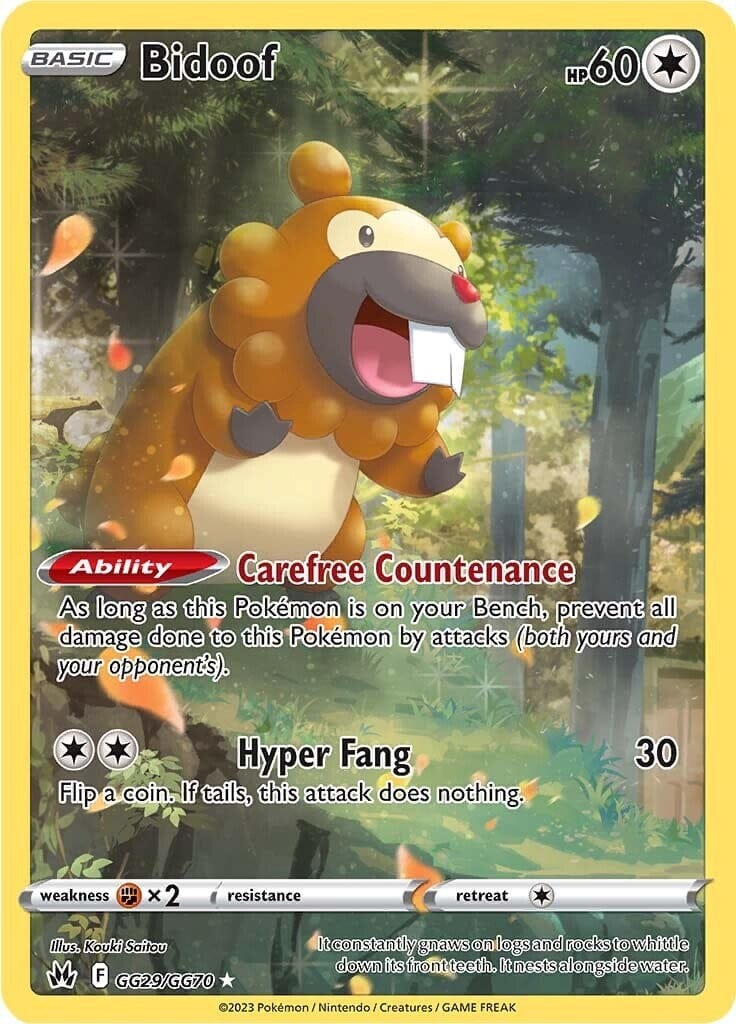 Bidoof (GG29/GG70) [Sword & Shield: Crown Zenith] Pokemon Single Pokémon  | Multizone: Comics And Games