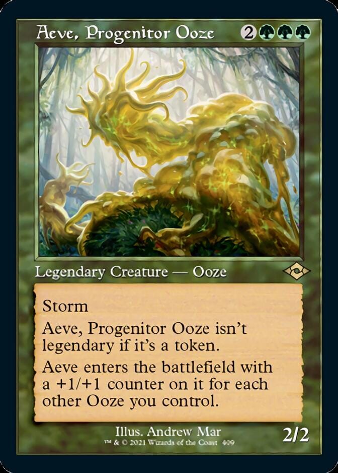 Aeve, Progenitor Ooze (Retro Foil Etched) [Modern Horizons 2] MTG Single Magic: The Gathering  | Multizone: Comics And Games