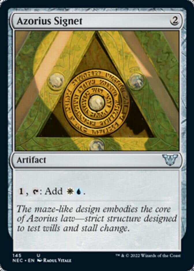 Azorius Signet [Kamigawa: Neon Dynasty Commander] MTG Single Magic: The Gathering  | Multizone: Comics And Games