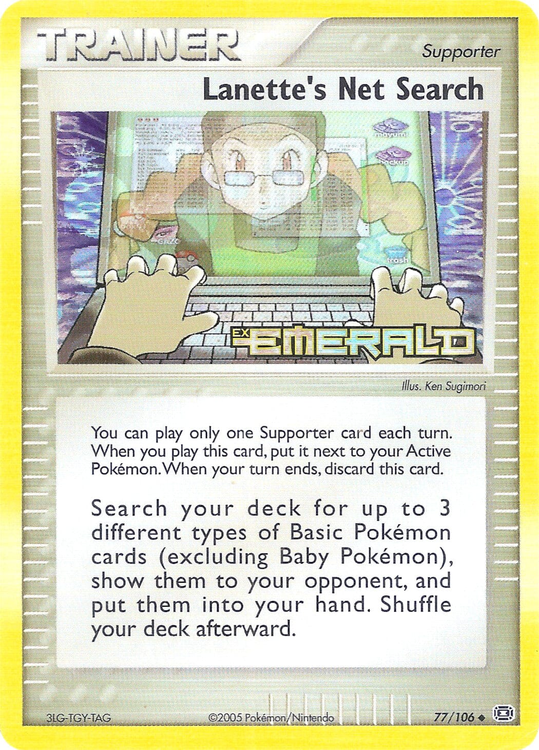 Lanette's Net Search (77/106) (Stamped) [EX: Emerald] Pokemon Single Pokémon  | Multizone: Comics And Games