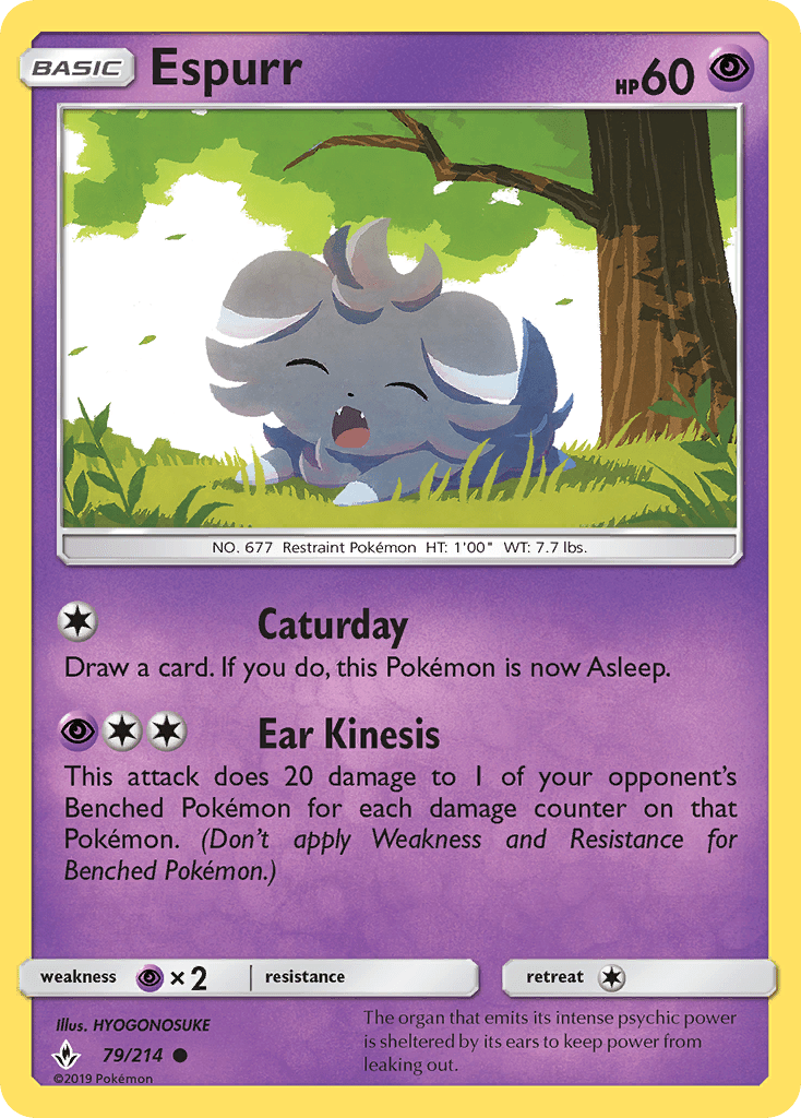 Espurr (79/214) [Sun & Moon: Unbroken Bonds] Pokemon Single Pokémon  | Multizone: Comics And Games