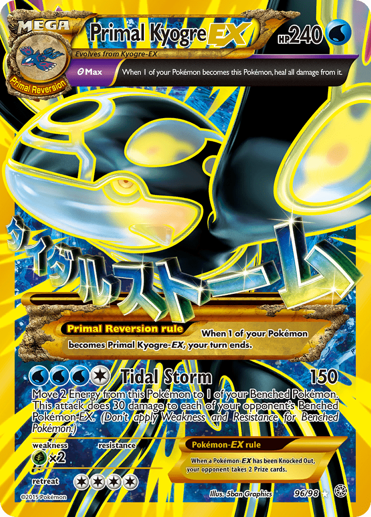 Primal Kyogre EX (96/98) [XY: Ancient Origins] Pokemon Single Pokémon  | Multizone: Comics And Games