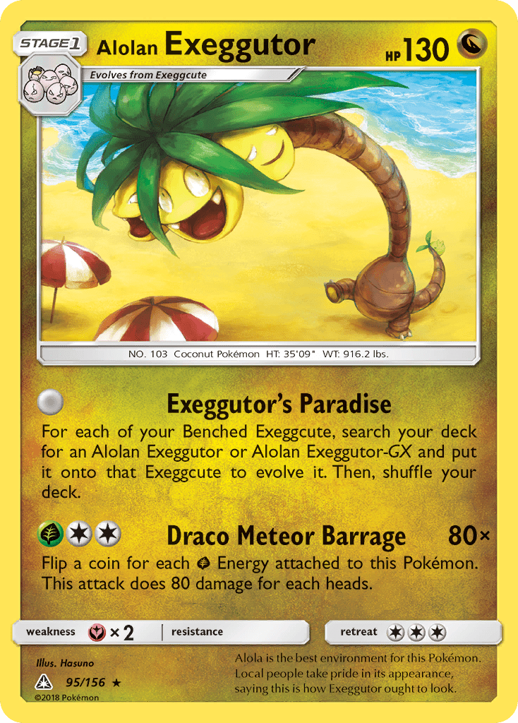 Alolan Exeggutor (95/156) [Sun & Moon: Ultra Prism] Pokemon Single Pokémon  | Multizone: Comics And Games