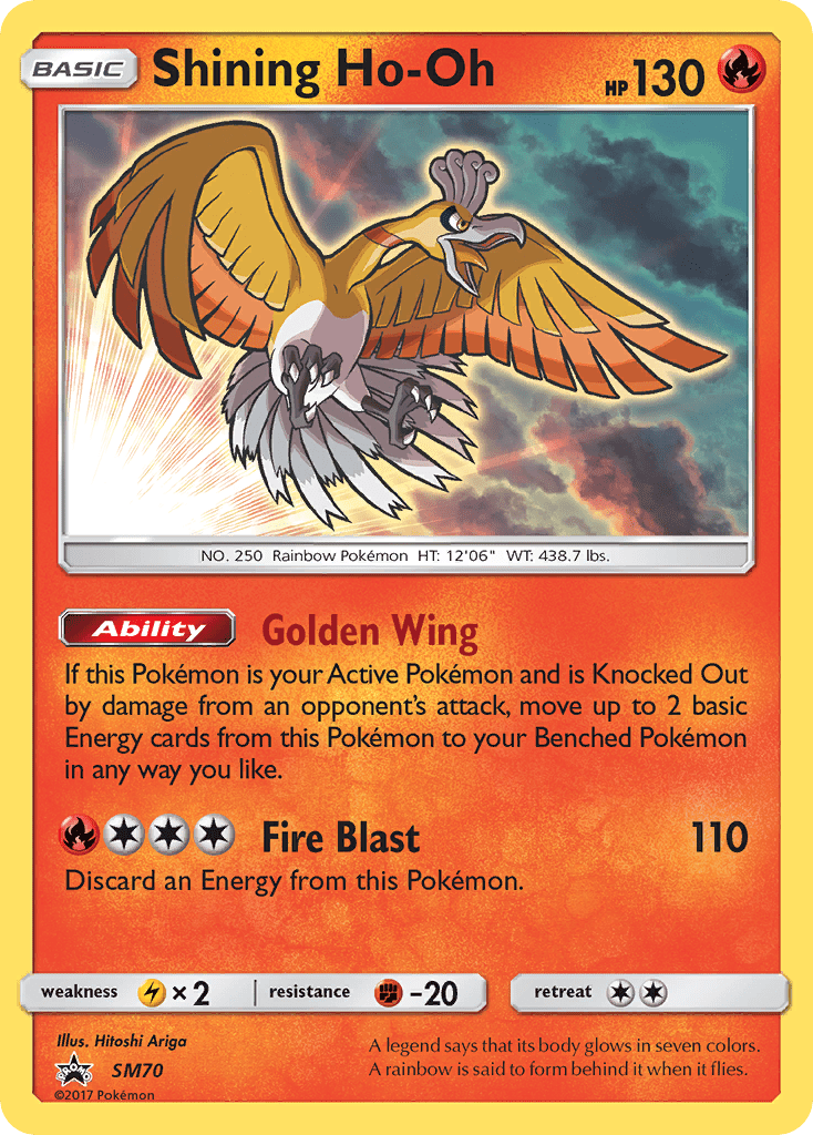 Shining Ho-Oh (SM70) [Sun & Moon: Black Star Promos] Pokemon Single Pokémon  | Multizone: Comics And Games