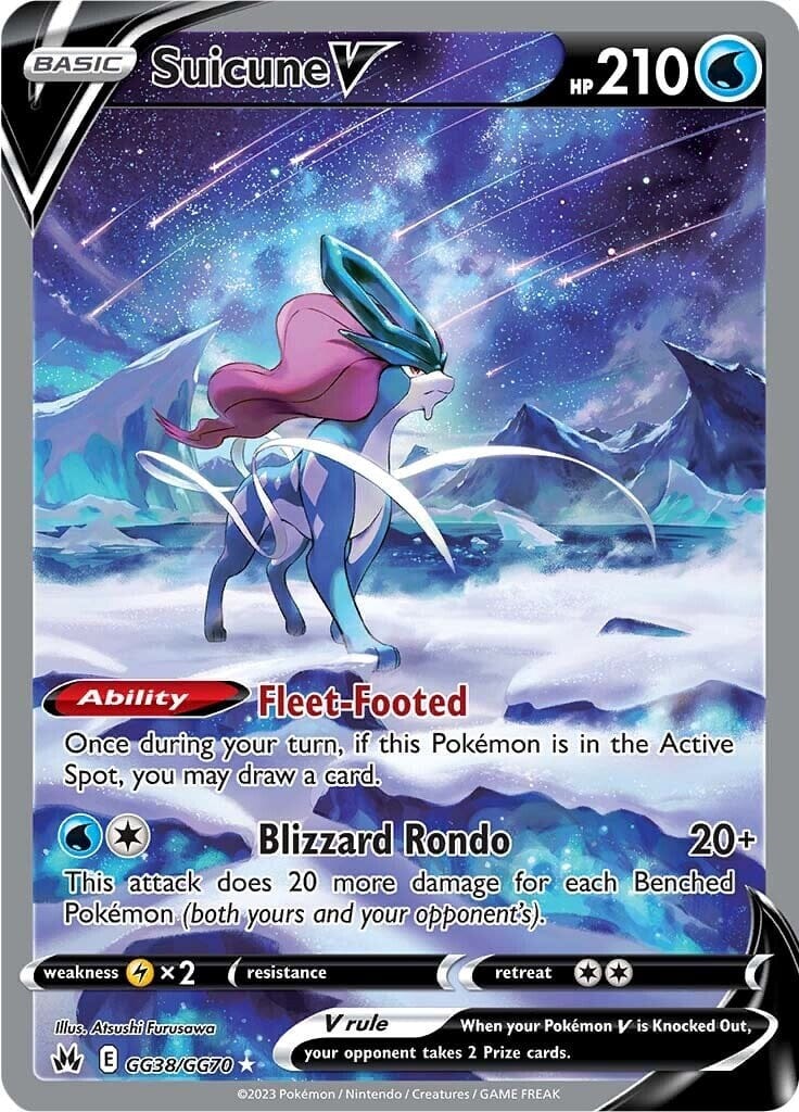 Suicune V (GG38/GG70) [Sword & Shield: Crown Zenith] Pokemon Single Pokémon  | Multizone: Comics And Games