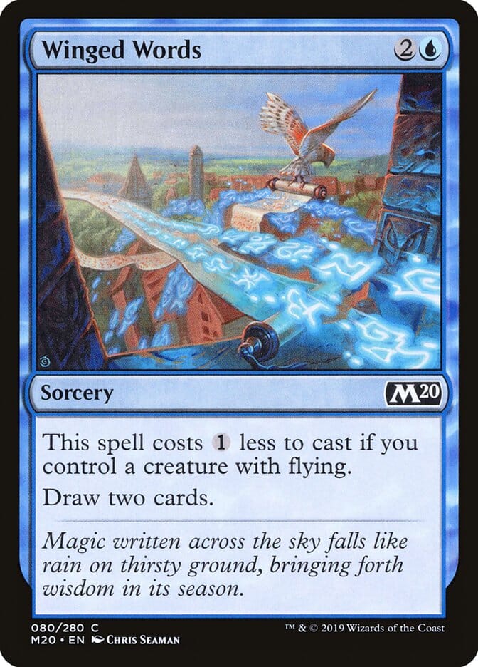 Winged Words [Core Set 2020] MTG Single Magic: The Gathering  | Multizone: Comics And Games