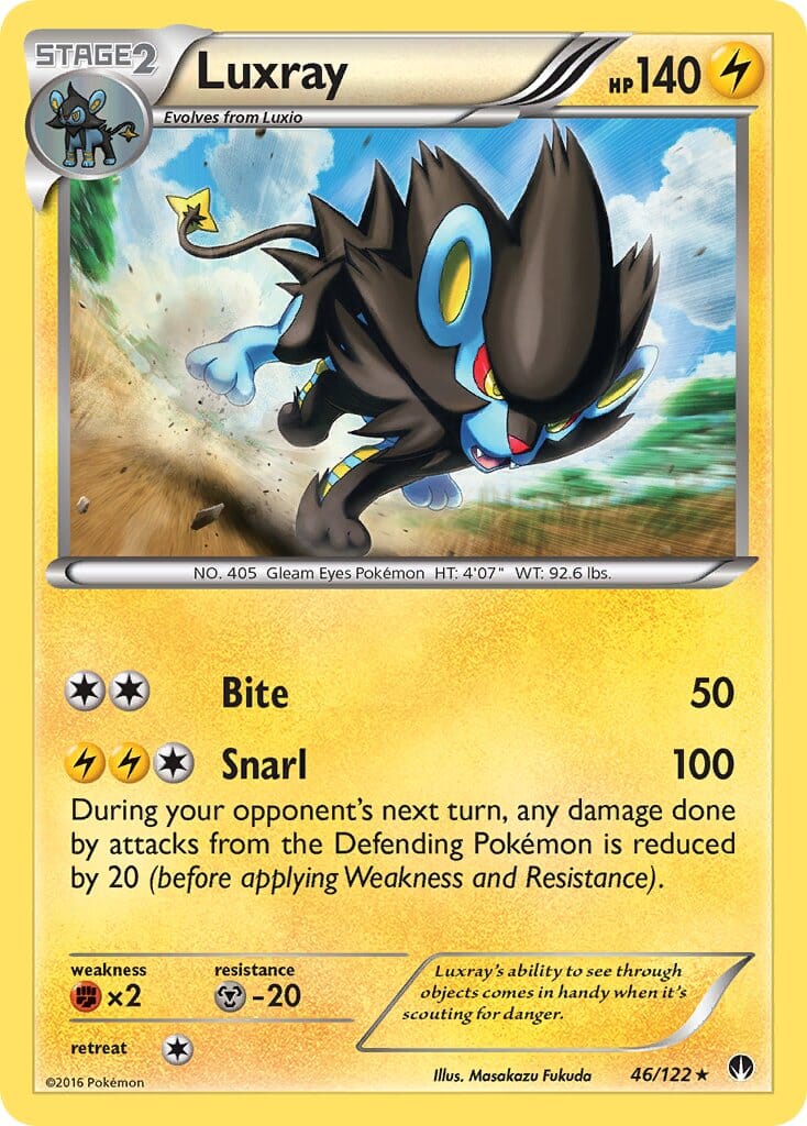Luxray (46/122) (Cracked Ice Holo) [XY: BREAKpoint] Pokemon Single Pokémon  | Multizone: Comics And Games