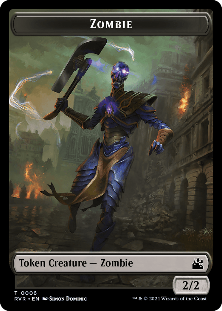 Bird // Zombie Double-Sided Token [Ravnica Remastered Tokens] MTG Single Magic: The Gathering  | Multizone: Comics And Games