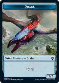 Drake // Insect (018) Double-sided Token [Commander 2020 Tokens] MTG Single Magic: The Gathering  | Multizone: Comics And Games
