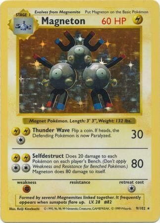 Magneton (9/102) [Base Set Shadowless Unlimited] Pokemon Single Pokémon  | Multizone: Comics And Games