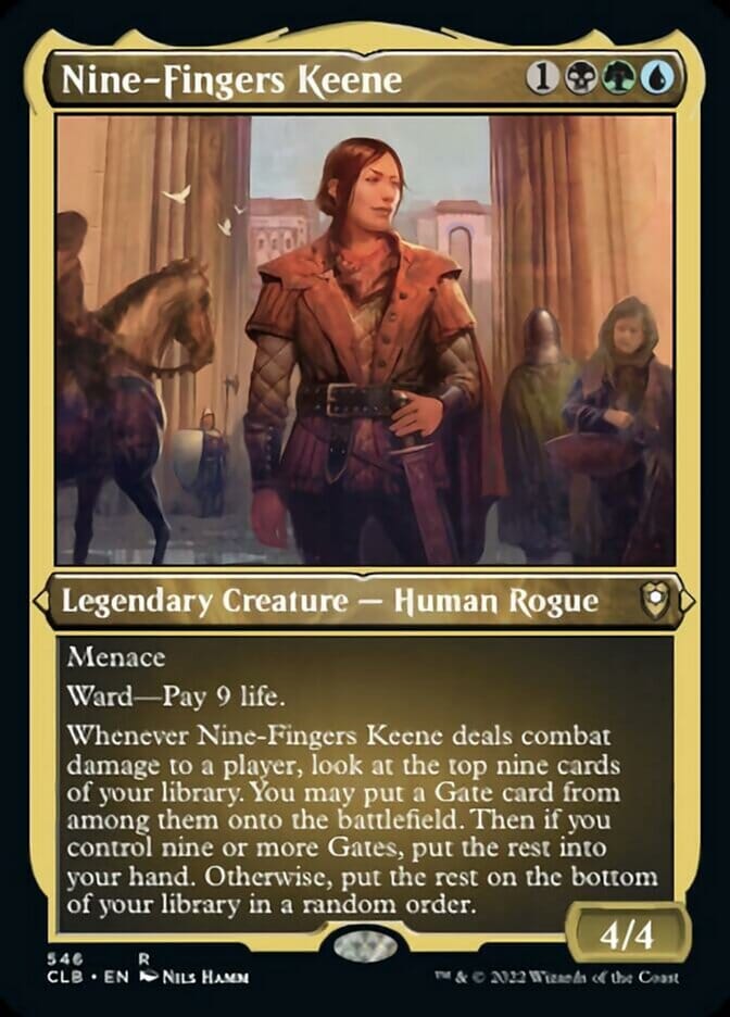 Nine-Fingers Keene (Foil Etched) [Commander Legends: Battle for Baldur's Gate] MTG Single Magic: The Gathering  | Multizone: Comics And Games