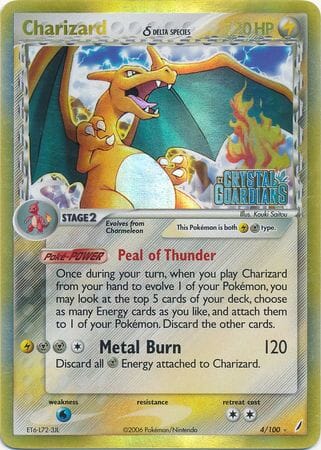 Charizard (4/100) (Delta Species) (Stamped) [EX: Crystal Guardians] Pokemon Single Pokémon  | Multizone: Comics And Games