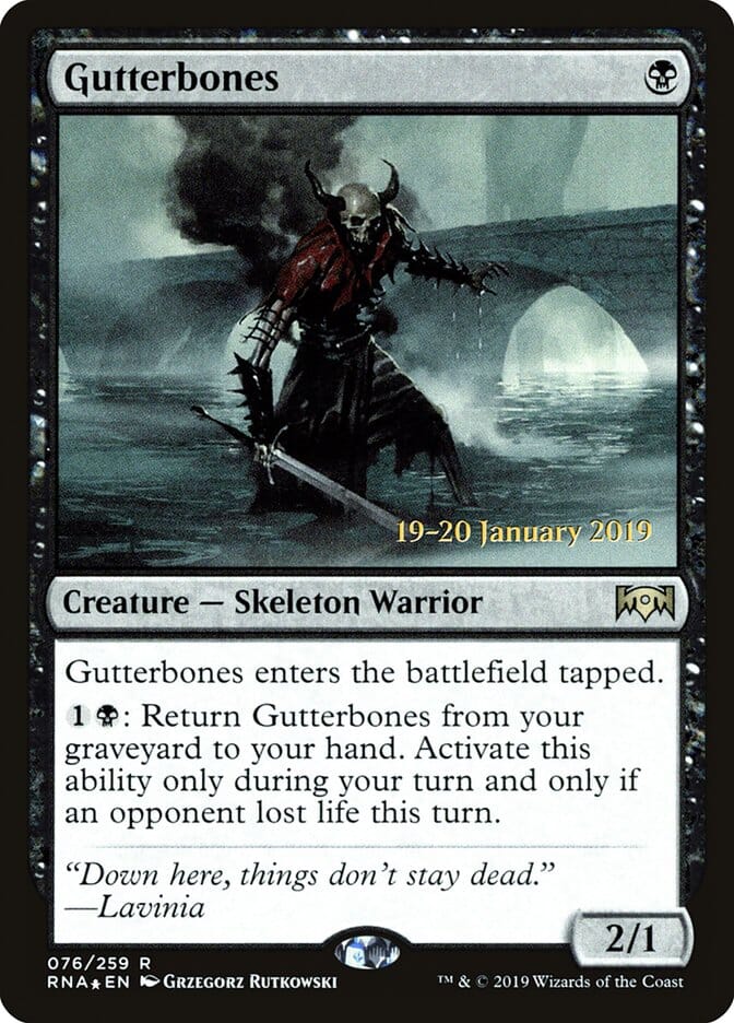 Gutterbones [Ravnica Allegiance Prerelease Promos] MTG Single Magic: The Gathering  | Multizone: Comics And Games