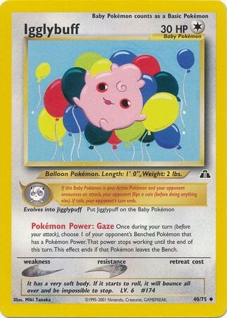 Igglybuff (40/75) [Neo Discovery Unlimited] Pokemon Single Pokémon  | Multizone: Comics And Games