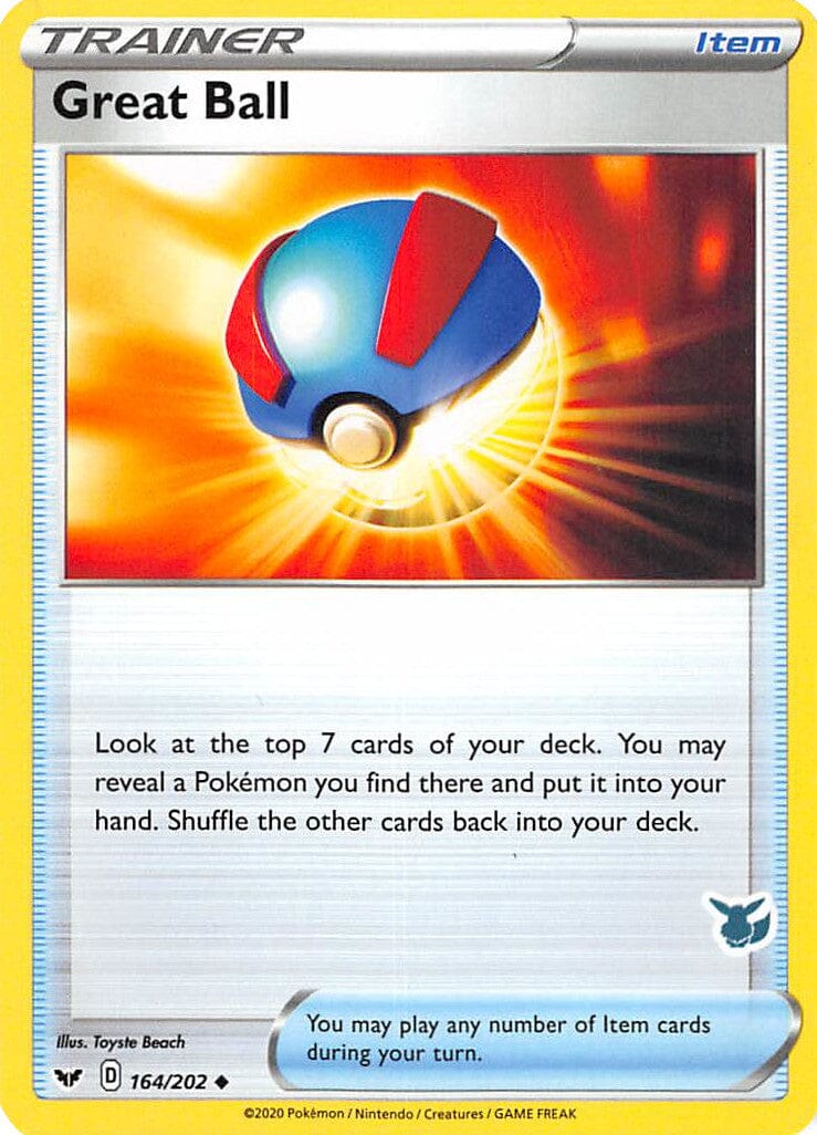 Great Ball (164/202) (Eevee Deck) [Battle Academy 2022] Pokemon Single Pokémon  | Multizone: Comics And Games
