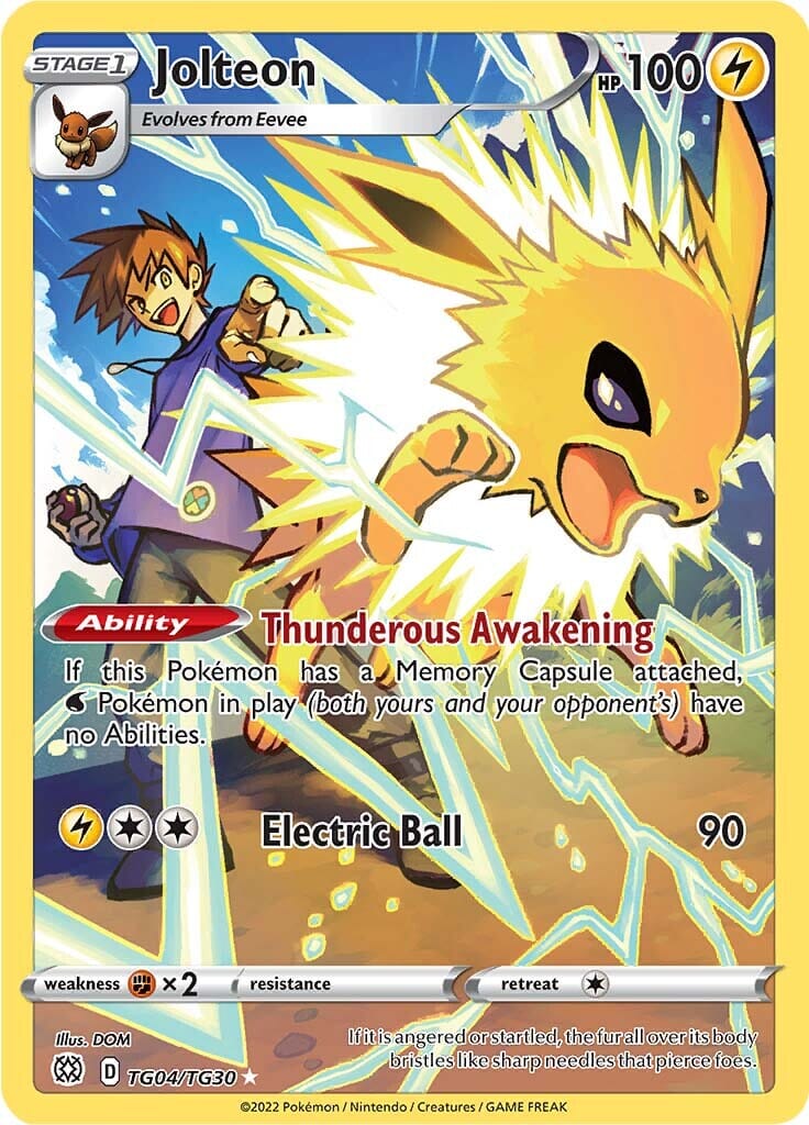 Jolteon (TG04/TG30) [Sword & Shield: Brilliant Stars] Pokemon Single Pokémon  | Multizone: Comics And Games