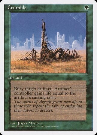 Crumble [Fourth Edition] MTG Single Magic: The Gathering  | Multizone: Comics And Games
