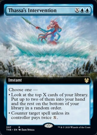 Thassa's Intervention (Extended Art) [Theros Beyond Death] MTG Single Magic: The Gathering  | Multizone: Comics And Games