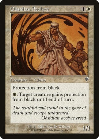 Obsidian Acolyte [Invasion] MTG Single Magic: The Gathering  | Multizone: Comics And Games
