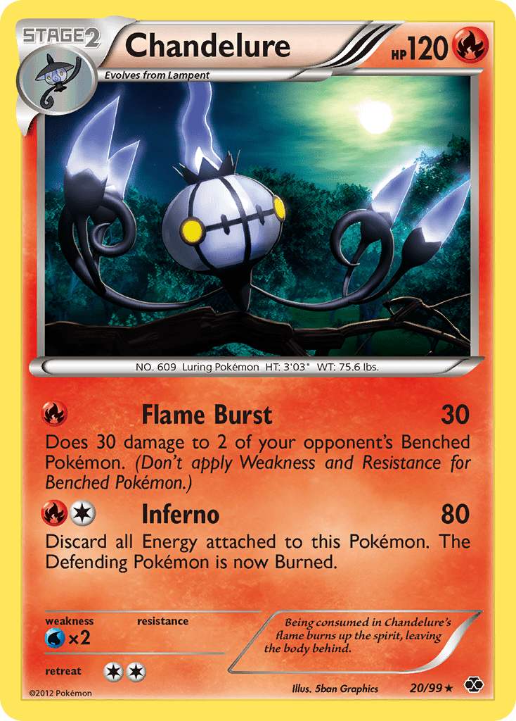 Chandelure (20/99) [Black & White: Next Destinies] Pokemon Single Pokémon  | Multizone: Comics And Games