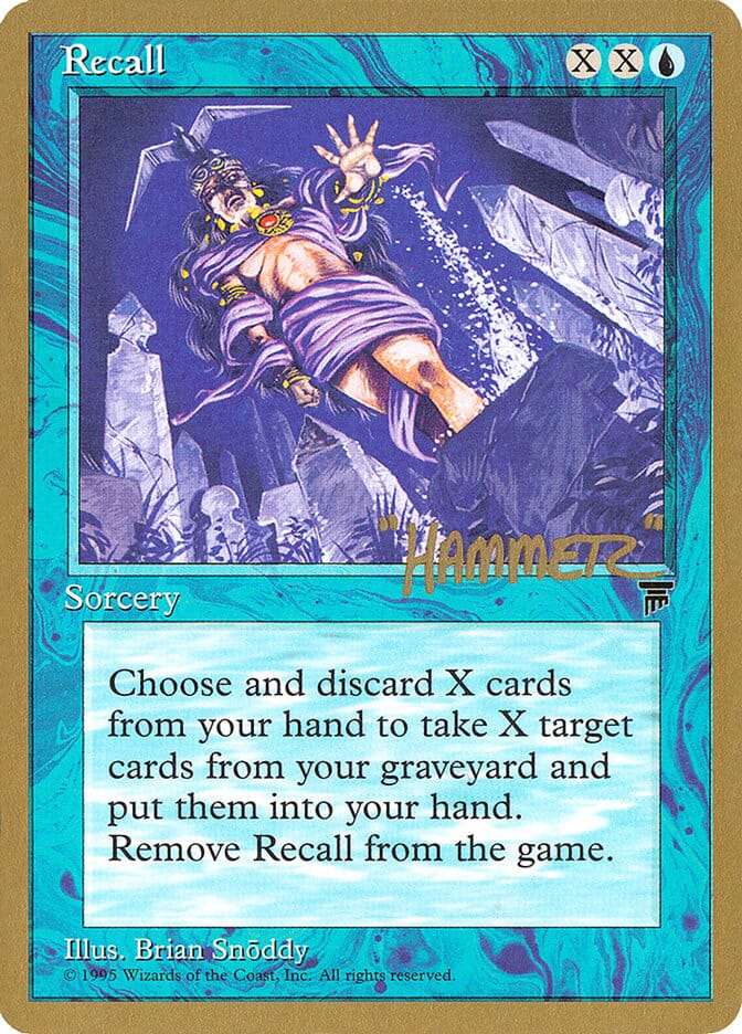 Recall (Shawn "Hammer" Regnier) [Pro Tour Collector Set] MTG Single Magic: The Gathering  | Multizone: Comics And Games