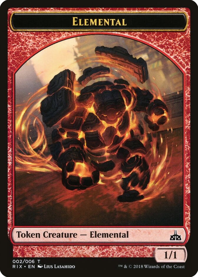 Elemental (002/006) [Rivals of Ixalan Tokens] MTG Single Magic: The Gathering  | Multizone: Comics And Games