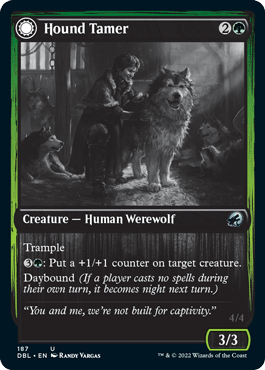 Hound Tamer // Untamed Pup [Innistrad: Double Feature] MTG Single Magic: The Gathering  | Multizone: Comics And Games