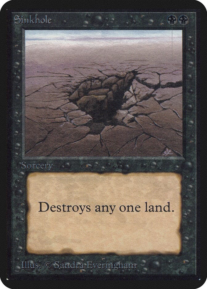 Sinkhole [Limited Edition Alpha] MTG Single Magic: The Gathering  | Multizone: Comics And Games