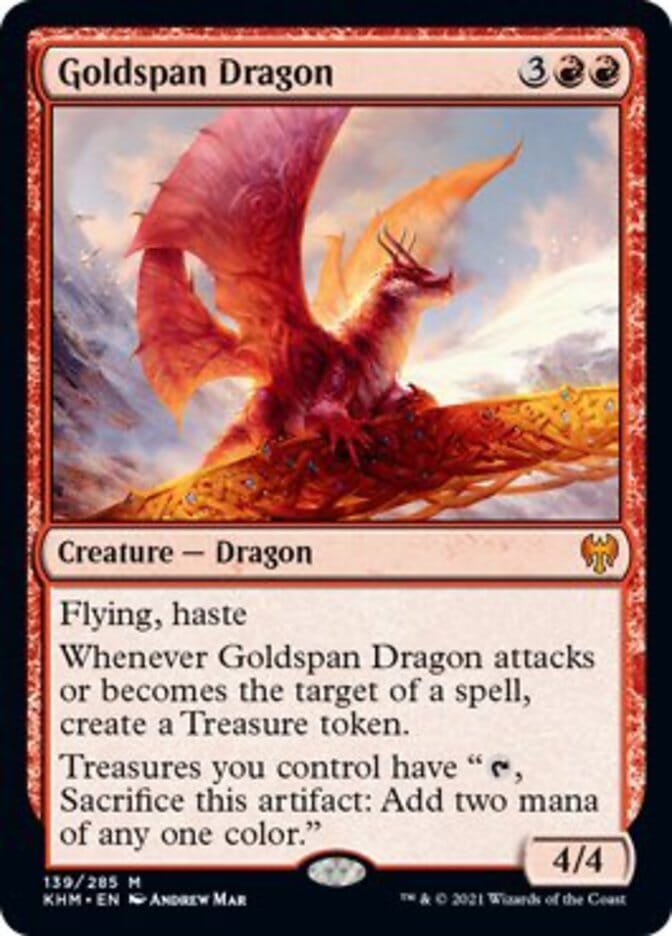Goldspan Dragon [Kaldheim] MTG Single Magic: The Gathering  | Multizone: Comics And Games