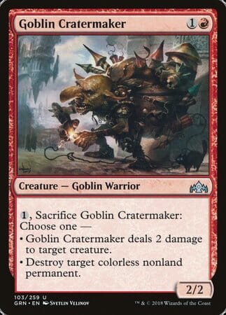Goblin Cratermaker [Guilds of Ravnica] MTG Single Magic: The Gathering  | Multizone: Comics And Games