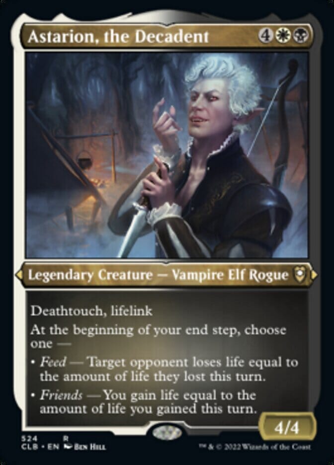 Astarion, the Decadent (Foil Etched) [Commander Legends: Battle for Baldur's Gate] MTG Single Magic: The Gathering  | Multizone: Comics And Games
