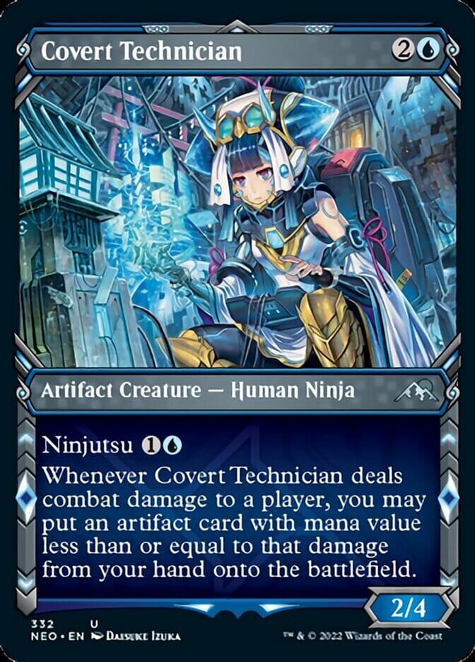Covert Technician (Showcase Ninja) [Kamigawa: Neon Dynasty] MTG Single Magic: The Gathering  | Multizone: Comics And Games