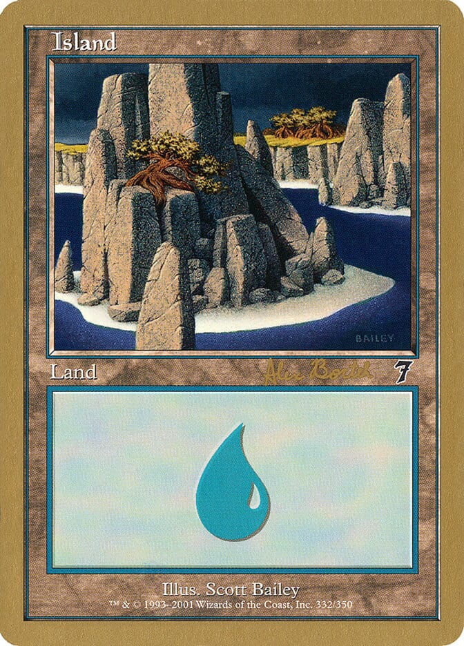 Island (ab332) (Alex Borteh) [World Championship Decks 2001] MTG Single Magic: The Gathering  | Multizone: Comics And Games