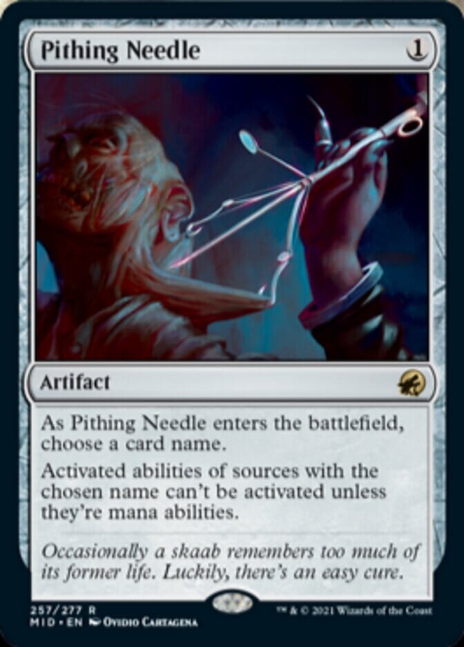 Pithing Needle [Innistrad: Midnight Hunt] MTG Single Magic: The Gathering  | Multizone: Comics And Games