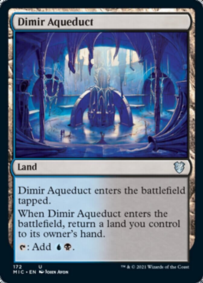 Dimir Aqueduct [Innistrad: Midnight Hunt Commander] MTG Single Magic: The Gathering  | Multizone: Comics And Games