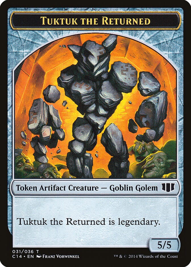 Daretti, Scrap Savant Emblem // Tuktuk the Returned Double-sided Token [Commander 2014 Tokens] MTG Single Magic: The Gathering  | Multizone: Comics And Games