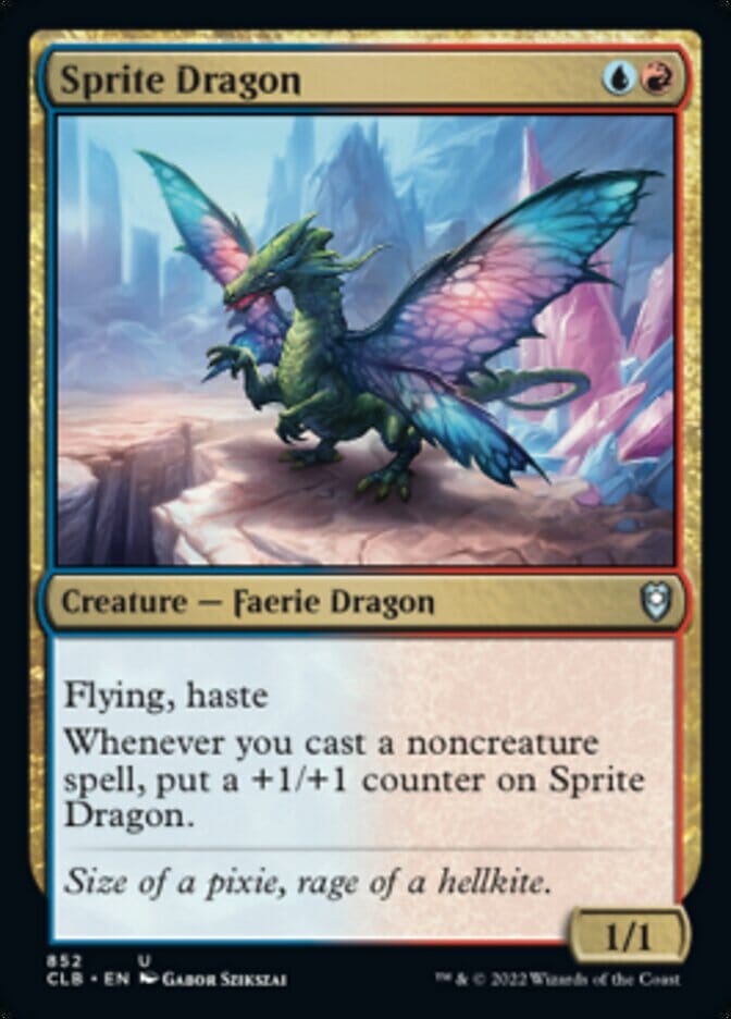 Sprite Dragon [Commander Legends: Battle for Baldur's Gate] MTG Single Magic: The Gathering  | Multizone: Comics And Games