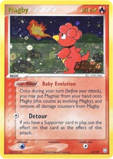 Magby (24/109) (Stamped) [EX: Team Rocket Returns] Pokemon Single Pokémon  | Multizone: Comics And Games