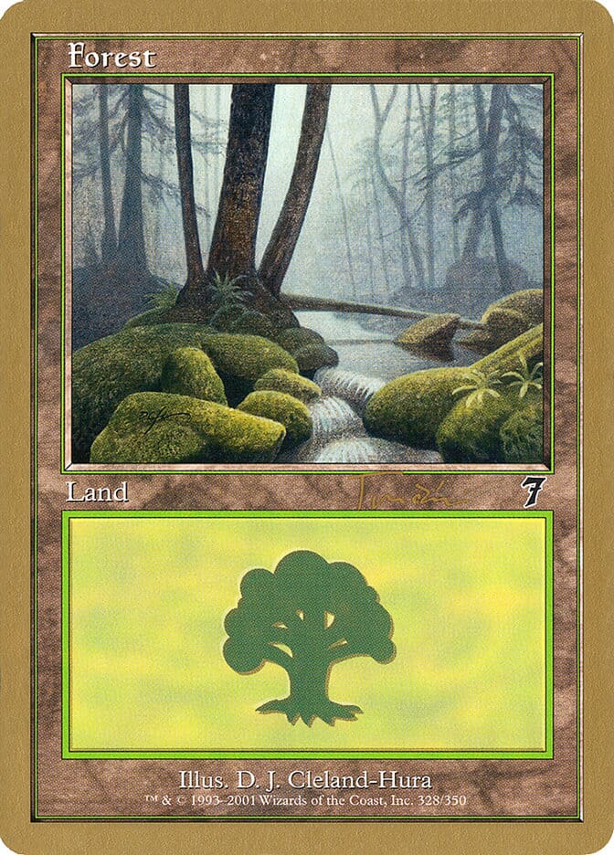 Forest (jt328) (Jan Tomcani) [World Championship Decks 2001] MTG Single Magic: The Gathering  | Multizone: Comics And Games