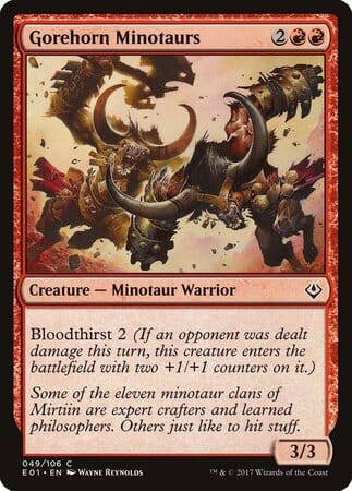 Gorehorn Minotaurs [Archenemy: Nicol Bolas] MTG Single Magic: The Gathering  | Multizone: Comics And Games