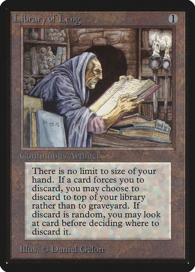 Library of Leng [Limited Edition Beta] MTG Single Magic: The Gathering  | Multizone: Comics And Games